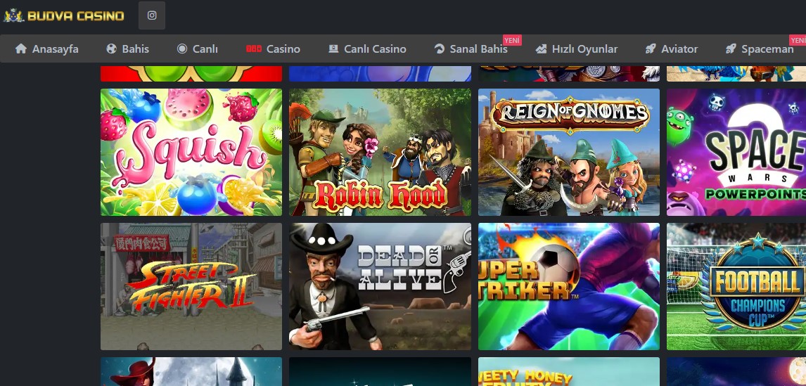 Budvacasino Altyapı